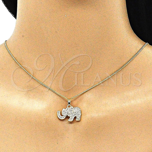Gold Filled Ring — Earring and Pendant Adult Set Elephant Design with — alternate product view — SKU 144023 | Oro Laminado anillo — Earring and Pendant Adult Set Elephant diseño with — SKU 144023