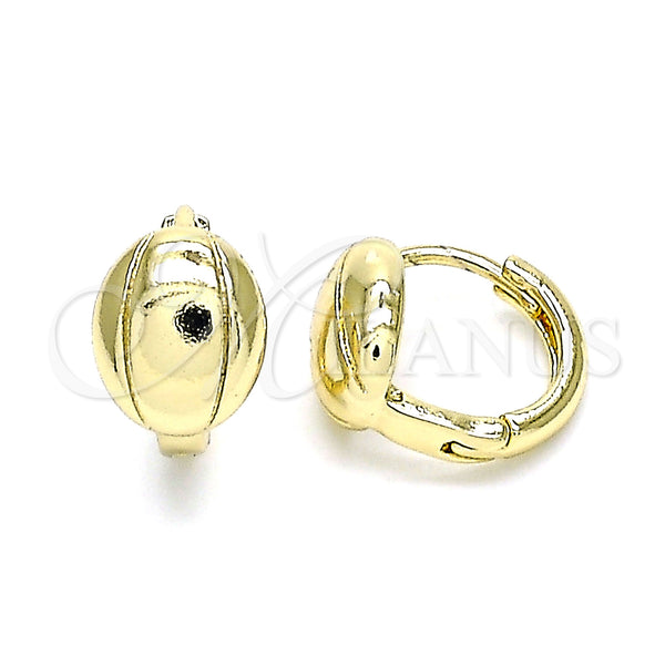 Gold Filled Hoop Earrings — Huggie Hoop Polished 02. — main product view — SKU 144035 | Oro Laminado aretes de aro — Huggie Hoop pulido 02. — SKU 144035