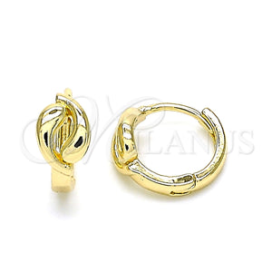Gold Filled Hoop Earrings — Huggie Hoop Polished 02. — main product view — SKU 144037 | Oro Laminado aretes de aro — Huggie Hoop pulido 02. — SKU 144037