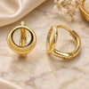 Oro Laminado Huggie Hoop, Gold Filled Style Polished, Golden Finish, 02.213.0282.12