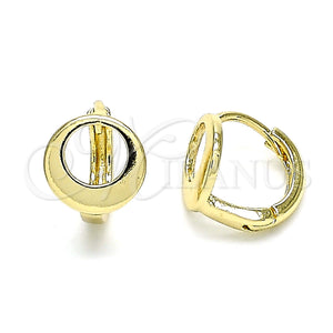 Gold Filled Hoop Earrings — Huggie Hoop Polished 02. — main product view — SKU 144057 | Oro Laminado aretes de aro — Huggie Hoop pulido 02. — SKU 144057