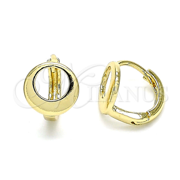 Gold Filled Hoop Earrings — Huggie Hoop Polished 02. — main product view — SKU 144057 | Oro Laminado aretes de aro — Huggie Hoop pulido 02. — SKU 144057