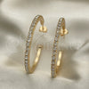 Gold Filled Ring — Stud Earring with White Crystal Polished 02. — alternate product view — SKU 144087 | Oro Laminado anillo — Stud Earring with cristal blanco pulido 02. — SKU 144087