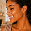 Gold Filled Ring — Stud Earring Cross Design with White Micro Pave — alternate product view — SKU 144114 | Oro Laminado anillo — Stud Earring cruz diseño with blanco Micro Pave — SKU 144114
