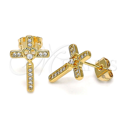Gold Filled Gold-Filled Cross Earrings 02.213.0301 for wholesale, main product view