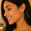 Gold Filled Ring — Stud Earring Elephant Design with White and Black — alternate product view — SKU 144119 | Oro Laminado anillo — Stud Earring Elephant diseño with blanco and negro — SKU 144119