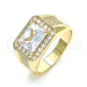 Gold Filled Ring — Mens Ring with White Cubic Zirconia and White — main product view — SKU 144147 | Oro Laminado anillo — Mens Ring with blanco Cubic Zirconia and blanco — SKU 144147