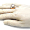 Oro Laminado Mens Ring, Gold Filled Style with White Cubic Zirconia and White Micro Pave, Polished, Golden Finish, 01.266.0016.3.12 (Size 12)
