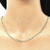 Oro Laminado Basic Necklace, Gold Filled Style Figaro Design, Polished, Golden Finish, 04.213.0144.16 (0.80 Gauge, 03 MM Thickness, 16 Inches Length)