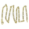Oro Laminado Basic Necklace, Gold Filled Style Figaro Design, Polished, Golden Finish, 04.213.0144.16 (0.80 Gauge, 03 MM Thickness, 16 Inches Length)
