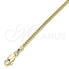 Oro Laminado Basic Bracelet, Gold Filled Style Miami Cuban Design, Polished, Golden Finish, 04.213.0095.07 (03 MM Thickness, 7 Inches Length)