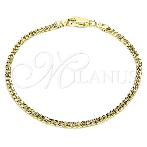 Gold Filled Bracelet — Basic Bracelet Miami Cuban Design Polished 04. 03 — main product view — SKU 144334 | Oro Laminado brazalete — básico Bracelet Miami Cuban diseño pulido 04. 03 — SKU 144334