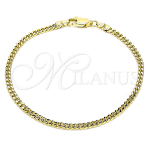 Gold Filled Bracelet — Basic Bracelet Miami Cuban Design Polished 04. 03 — main product view — SKU 144334 | Oro Laminado brazalete — básico Bracelet Miami Cuban diseño pulido 04. 03 — SKU 144334