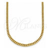 Oro Laminado Basic Necklace, Gold Filled Style Miami Cuban Design, Polished, Golden Finish, 04.213.0095.18 (03 MM Thickness, 18 Inches Length)