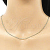 Oro Laminado Basic Necklace, Gold Filled Style Figaro Design, Polished, Golden Finish, 04.213.0238.18 (02 MM Thickness, 18 Inches Length)