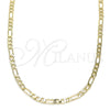 Oro Laminado Basic Necklace, Gold Filled Style Figaro Design, Polished, Golden Finish, 04.213.0239.24 (03 MM Thickness, 24 Inches Length)