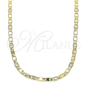 Gold Filled Necklace — Basic Necklace Mariner Design Diamond Cutting 04. 03 — main product view — SKU 144368 | Oro Laminado collar — básico Necklace Mariner diseño Diamond Cutting 04. 03 — SKU 144368