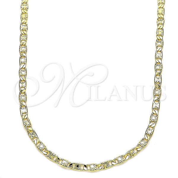 Gold Filled Necklace — Basic Necklace Mariner Design Diamond Cutting 04. 03 — main product view — SKU 144372 | Oro Laminado collar — básico Necklace Mariner diseño Diamond Cutting 04. 03 — SKU 144372