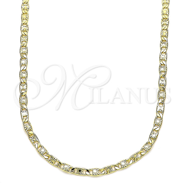 Gold Filled Necklace — Basic Necklace Mariner Design Diamond Cutting 04. 03 — main product view — SKU 144373 | Oro Laminado collar — básico Necklace Mariner diseño Diamond Cutting 04. 03 — SKU 144373