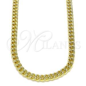 Gold Filled Necklace — Basic Necklace Miami Cuban Design Polished 04. 05 — main product view — SKU 144374 | Oro Laminado collar — básico Necklace Miami Cuban diseño pulido 04. 05 — SKU 144374