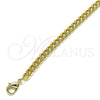 Oro Laminado Basic Anklet, Gold Filled Style Miami Cuban Design, Polished, Golden Finish, 04.213.0244.10 (05 MM Thickness, 10 Inches Length)