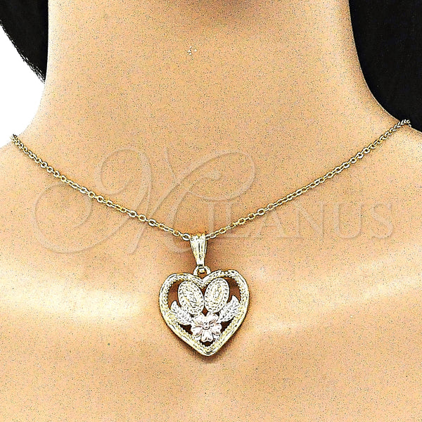 Gold Filled Pendant — Religious Pendant Guadalupe and San Judas Design Polished — alternate product view — SKU 144542 | Oro Laminado dije — Religious Pendant Guadalupe and San Judas diseño pulido — SKU 144542