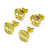 Gold Filled Ring — Stud Earring Tree Design with White Micro Pave — alternate product view — SKU 144556 | Oro Laminado anillo — Stud Earring Tree diseño with blanco Micro Pave — SKU 144556