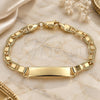 Oro Laminado ID Bracelet, Gold Filled Style Polished, Golden Finish, 03.63.2221.06 (120 Gauge, 05 MM Thickness, 6 Inches Length)