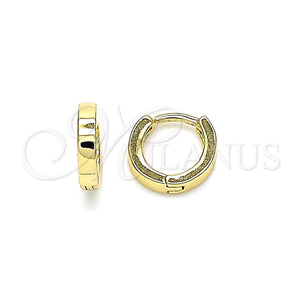 Gold Filled Hoop Earrings — Huggie Hoop Polished 02. — main product view — SKU 144677 | Oro Laminado aretes de aro — Huggie Hoop pulido 02. — SKU 144677