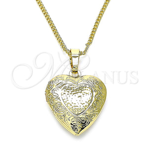 Gold Filled Necklace — Pendant Necklace Heart Design Polished 04. 02 MM — main product view — SKU 144773 | Oro Laminado collar — Pendant Necklace corazón diseño pulido 04. 02 MM — SKU 144773