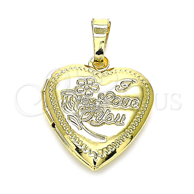 Gold Filled Gold-Filled Heart and Flower Pendant 05.117.0008 for wholesale, main product view