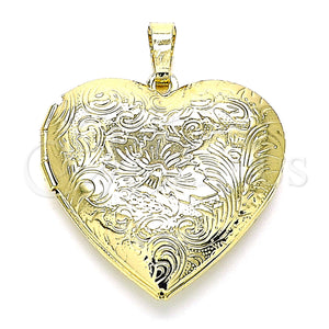 Gold Filled Pendant — Locket Pendant Heart Design Polished 05. — main product view — SKU 144807 | Oro Laminado dije — Locket Pendant corazón diseño pulido 05. — SKU 144807