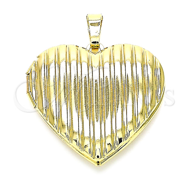 Gold Filled Pendant — Locket Pendant Heart Design Polished 05. — main product view — SKU 144817 | Oro Laminado dije — Locket Pendant corazón diseño pulido 05. — SKU 144817