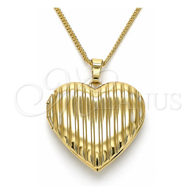 Oro Laminado Pendant Necklace, Gold Filled Style Polished, Golden Finish, 04.117.0036.20 (02 MM Thickness, 20 Inches Length)