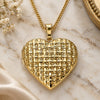 Oro Laminado Pendant Necklace, Gold Filled Style Heart Design, Polished, Golden Finish, 04.117.0038.18 (02 MM Thickness, 18 Inches Length)
