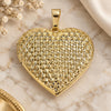 Oro Laminado Locket Pendant, Gold Filled Style Heart Design, Polished, Golden Finish, 05.117.0032