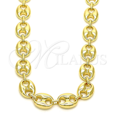 collar marinero abombado de oro laminado - vista del producto - Milanus SKU 144873