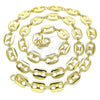Oro Laminado Basic Necklace, Gold Filled Style Puff Mariner Design, Polished, Golden Finish, 04.326.0003.24 (10 MM Thickness, 24 Inches Length)