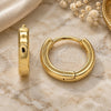 Oro Laminado Huggie Hoop, Gold Filled Style Polished, Golden Finish, 02.195.0133.12