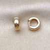 Oro Laminado Huggie Hoop, Gold Filled Style Polished, Golden Finish, 02.195.0132.10