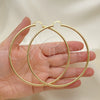 Oro Laminado Extra Large Hoop, Gold Filled Style Polished, Golden Finish, 5.134.015.90