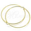 Oro Laminado Extra Large Hoop, Gold Filled Style Polished, Golden Finish, 5.134.015.90