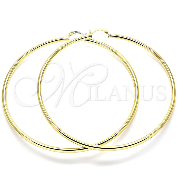 Oro Laminado Extra Large Hoop, Gold Filled Style Polished, Golden Finish, 5.134.015.90