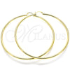 Oro Laminado Extra Large Hoop, Gold Filled Style Polished, Golden Finish, 5.134.015.90