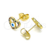 Gold Filled Ring — Stud Earring Evil Eye and Heart Design with — alternate product view — SKU 145068 | Oro Laminado anillo — Stud Earring Evil Eye and corazón diseño with — SKU 145068