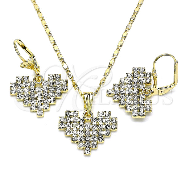 Gold Filled Ring — Earring and Pendant Adult Set Heart Design with — main product view — SKU 145099 | Oro Laminado anillo — Earring and Pendant Adult Set corazón diseño with — SKU 145099