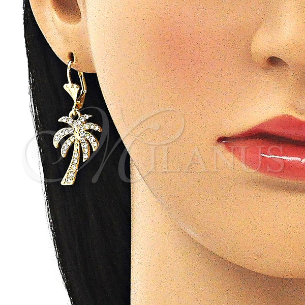 Gold Filled Ring — Earring and Pendant Adult Set Tree Design with — alternate product view — SKU 145102 | Oro Laminado anillo — Earring and Pendant Adult Set Tree diseño with — SKU 145102