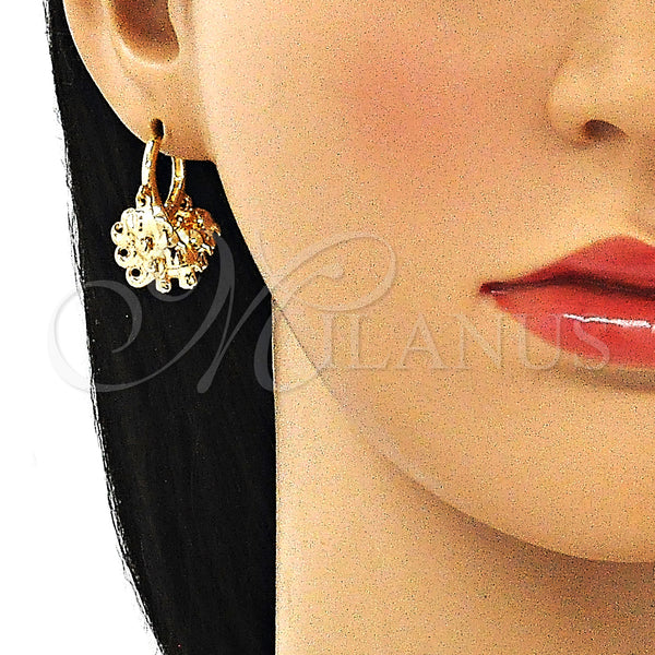 Gold Filled Hoop Earrings — Huggie Hoop Elephant Design Polished 02.63. — alternate product view — SKU 145113 | Oro Laminado aretes de aro — Huggie Hoop Elephant diseño pulido 02.63. — SKU 145113