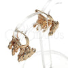 Oro Laminado Huggie Hoop, Gold Filled Style Elephant Design, Polished, Golden Finish, 02.63.2716.15
