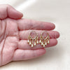 Oro Laminado Huggie Hoop, Gold Filled Style Teardrop Design, Polished, Golden Finish, 02.63.2718.15